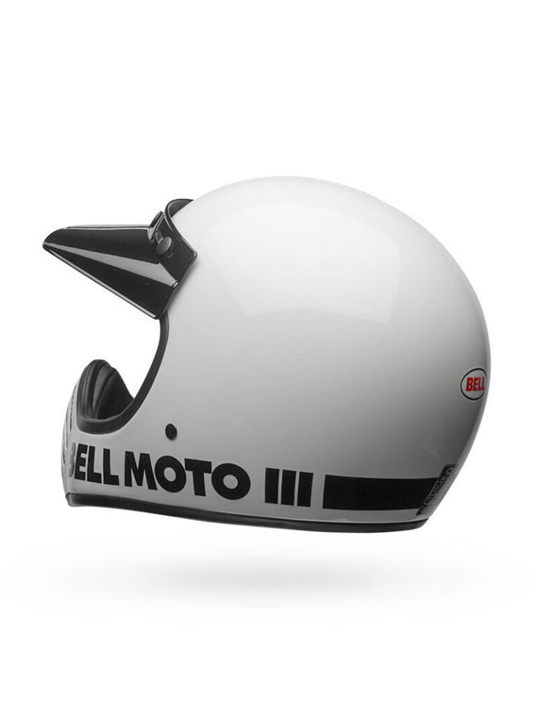 Bell Moto 3 Classic White – Cafe Race
