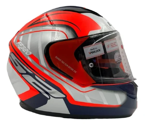 Casco LS2 FF 320 Letails Rojo Gris
