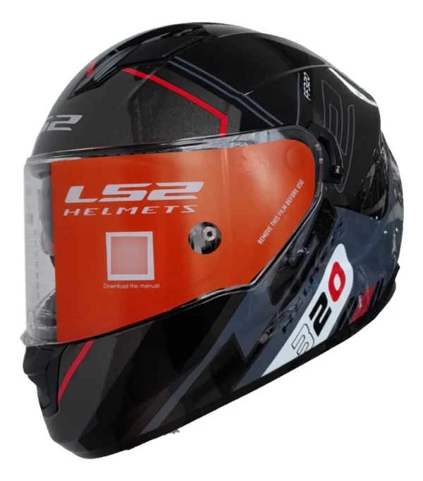 Casco LS2 FF 320 Sche Black 7c